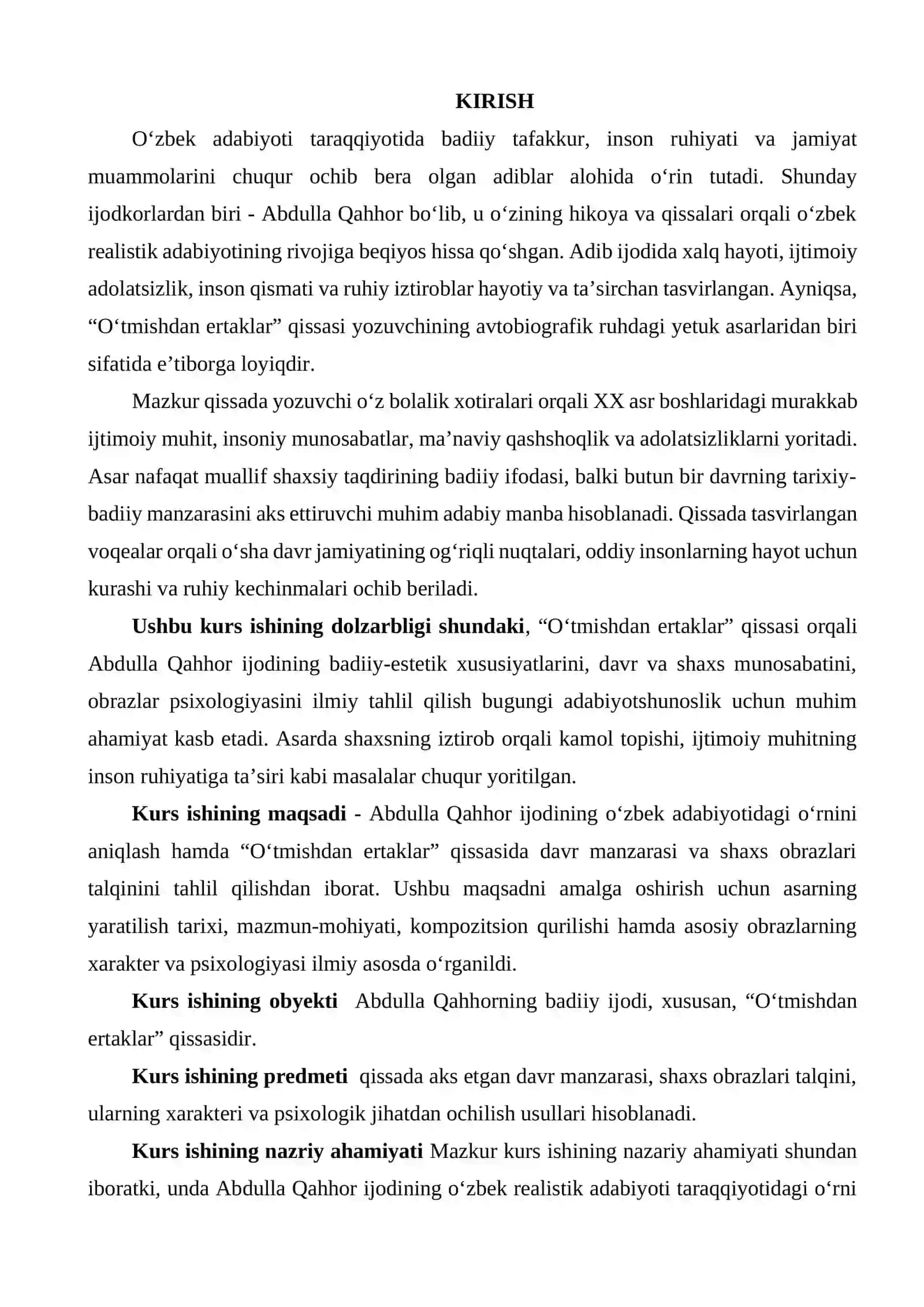 “O‘TMISHDAN ERTAKLAR” QISSASIDA DAVR VA SHAXS TALQINI 3