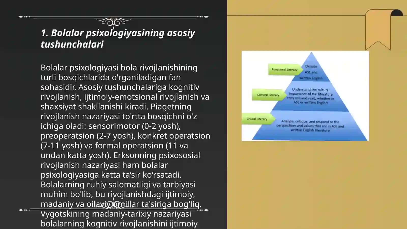 Bolalar psixologiyasi fanini õqitish metodikasiga kirish 3