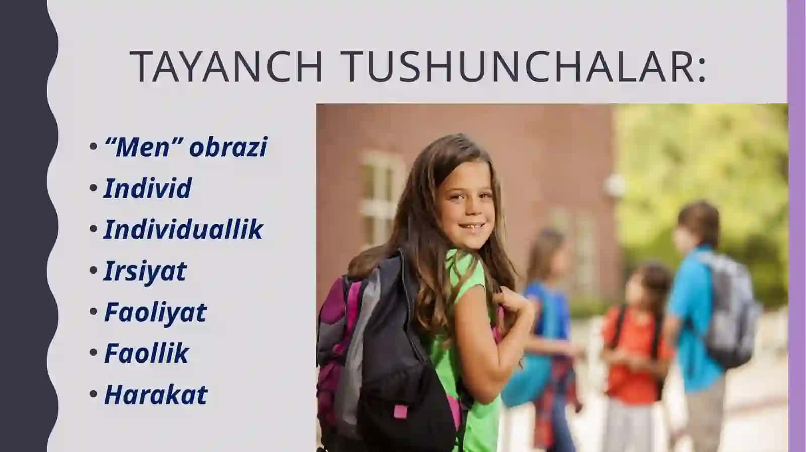 Tarbiyajarayoniningmohiyativatarbiyamazmuni.Tarbiyaturlarivaularningmohiyati 3