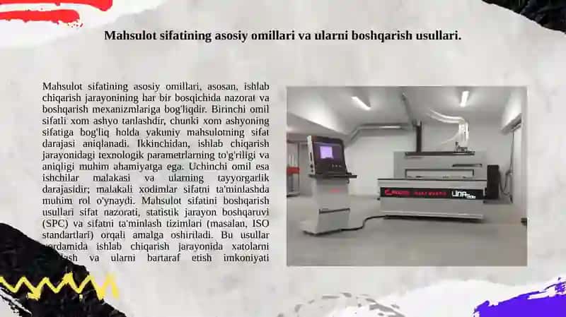 Mexanik ishlov berishda maxsulot sifati va sifatni shakllantirish asoslari.Mashinasozlikda aniqlik tushunchasi 3