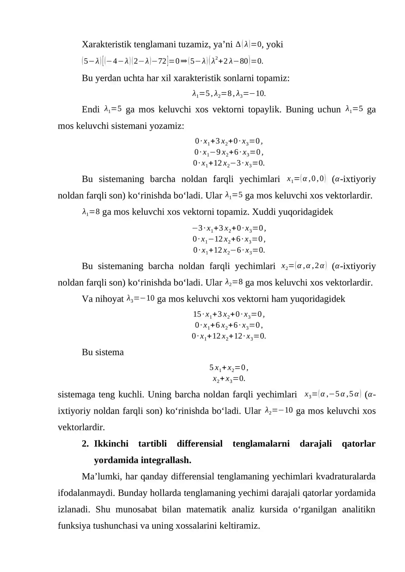 Xos sonlar va xos funksiyalar haqida tushuncha 3