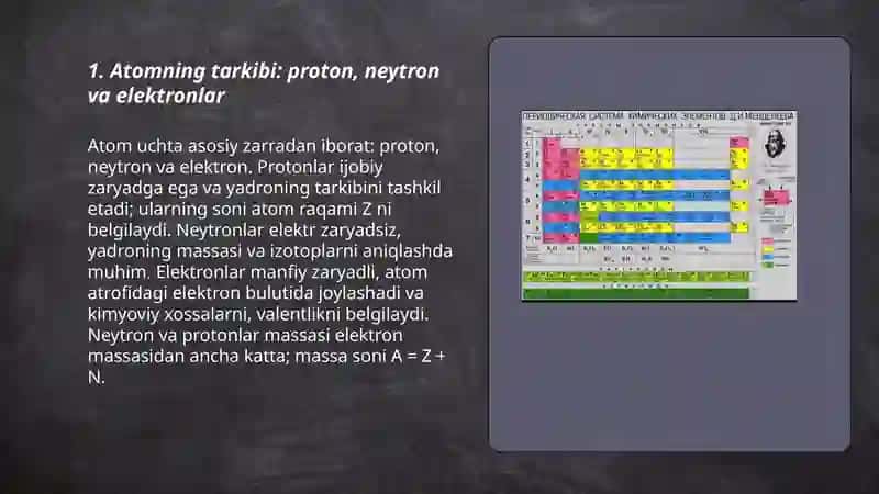 Atom tuzilishi va D. I Mendeleyevning davriy sistemasi 3