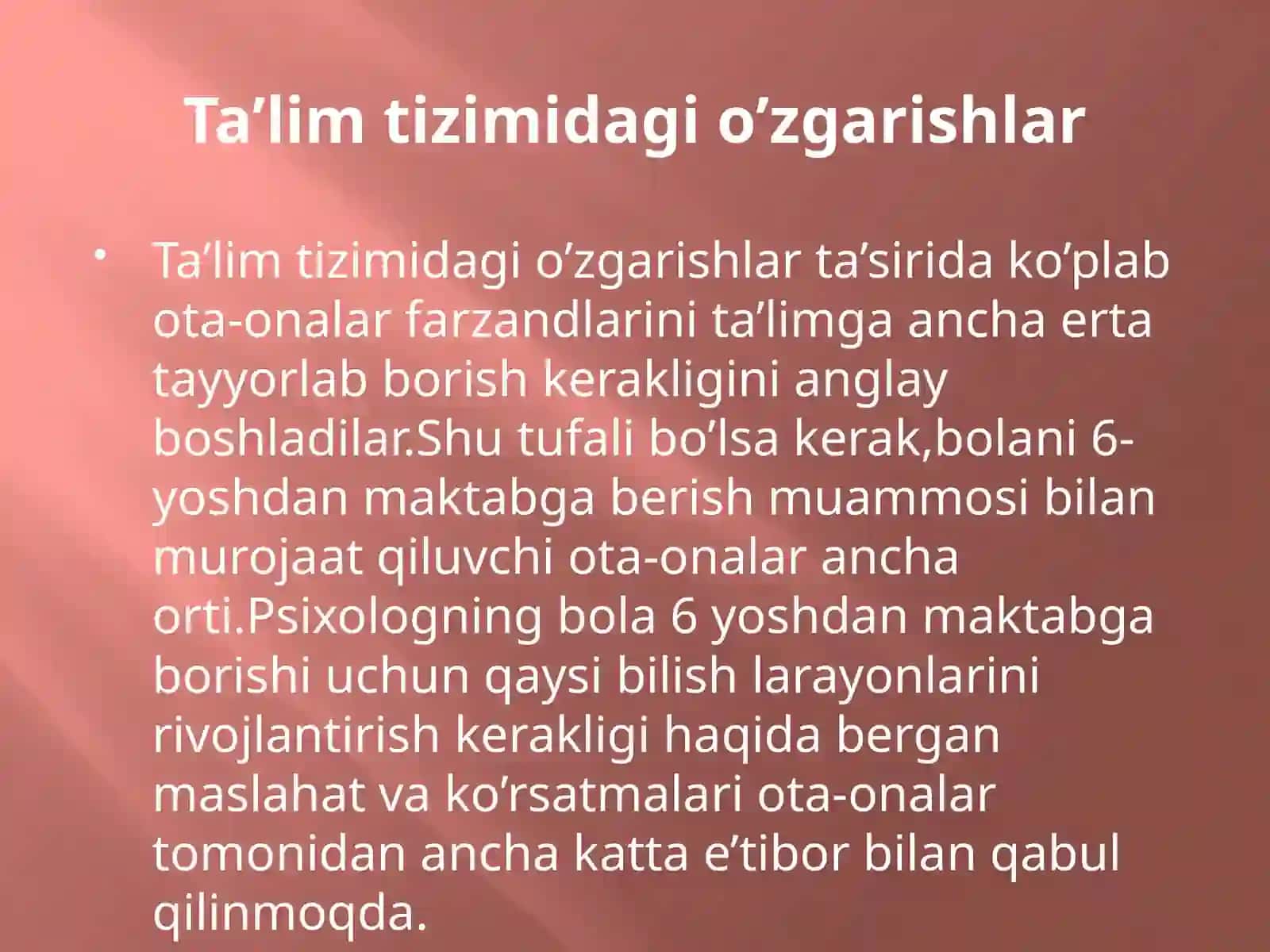 Maktabgacha tarbiya muassasasidagi psixolog ishi 3