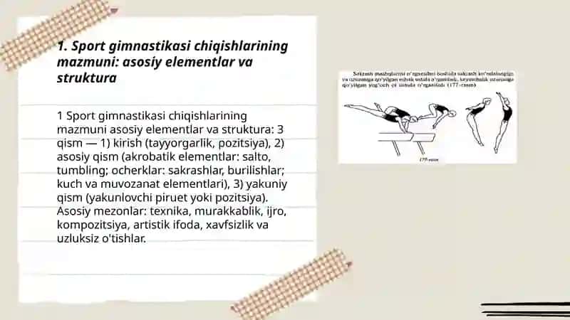 Sport Gimnastikasi chiqishlarining mazmuni va ahamiyati 3