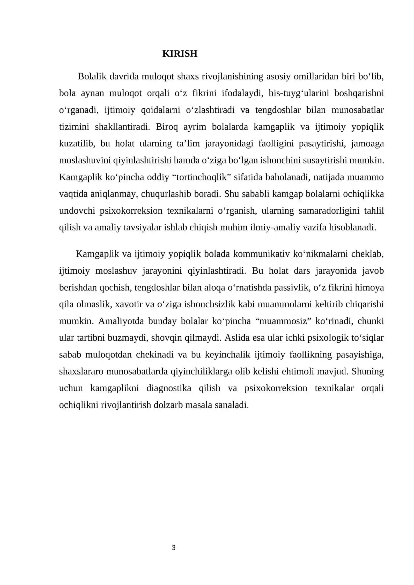 Kamgap bolalarni ochiqlikka undovchi psixokorreksion texnikalar 3