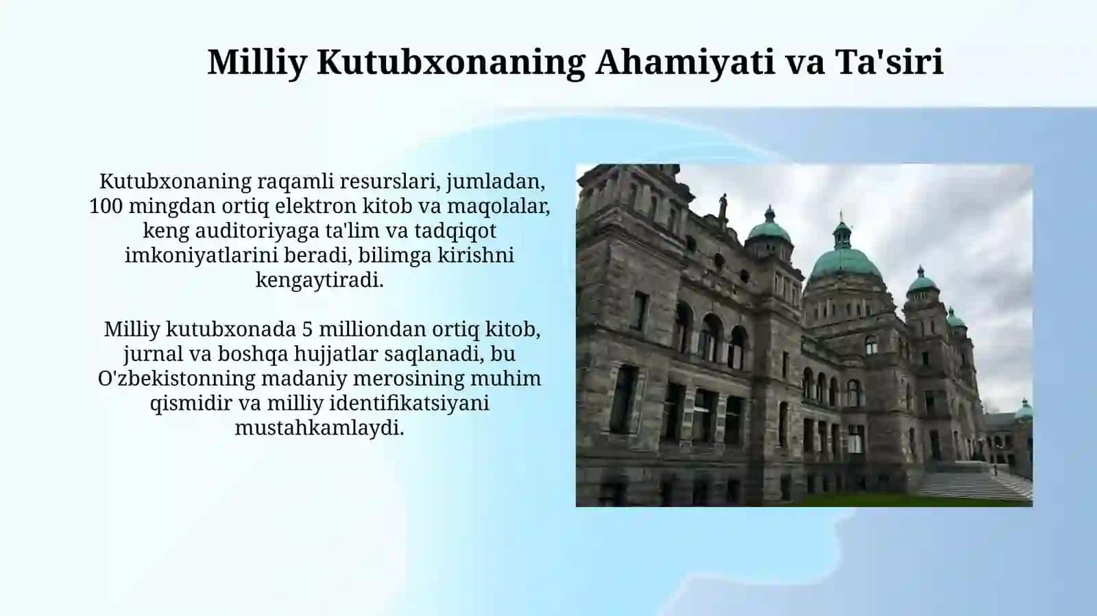 Kanada Milliy Kutubxonasi: Resurslari va Xizmatlari 3