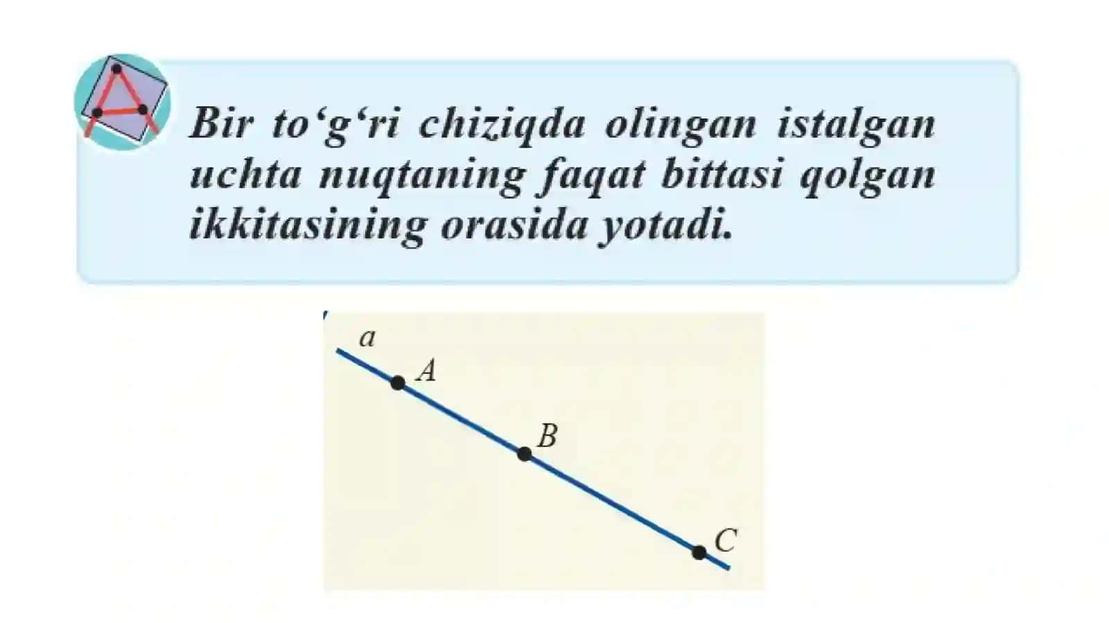Kesma uzunligi va uning asosiy xossalari 3