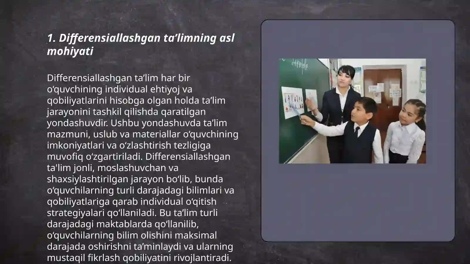 Differensiallashgan taʼlim tushunchasi va mohiyati 3