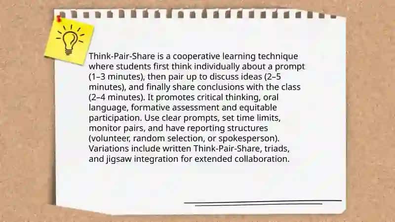 Classroom techniques and activities 3