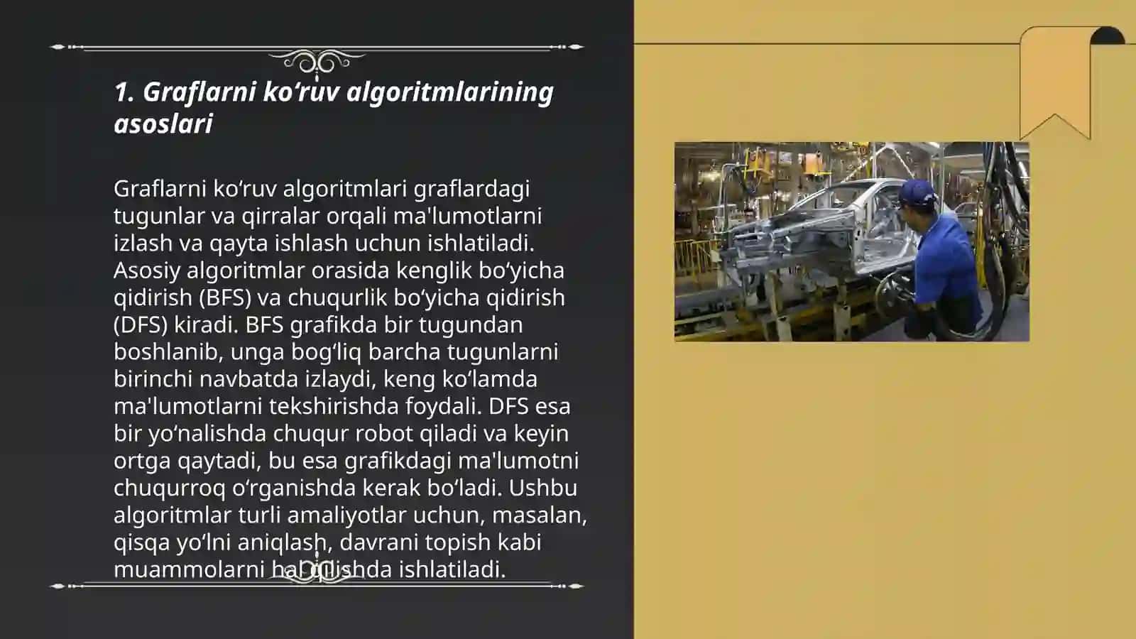 Graflarni ko‘ruv algoritmlarining asoslari 3