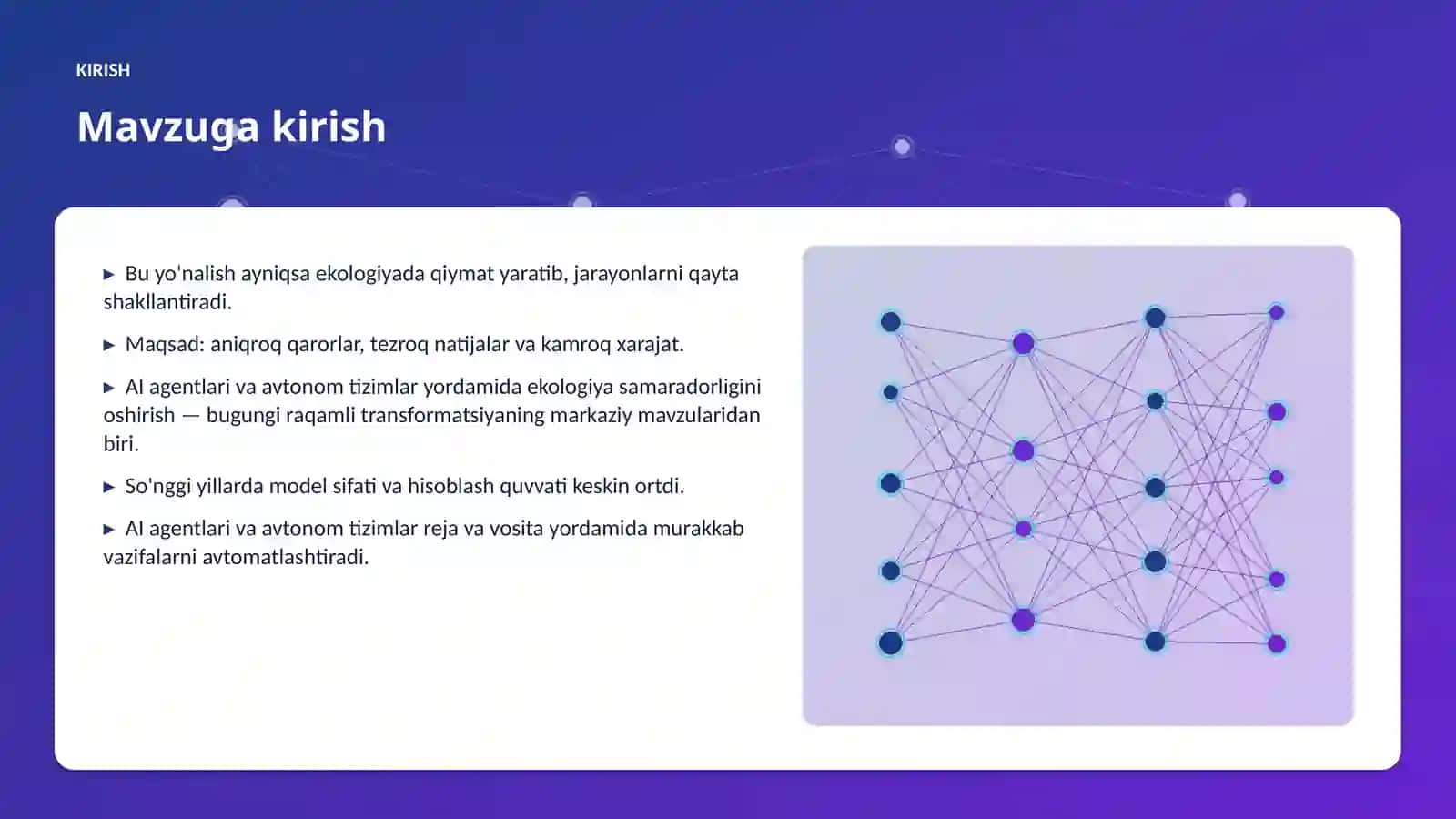 AI agentlari va avtonom tizimlar yordamida ekologiya samaradorligini oshirish 3