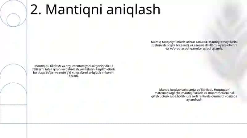 Mantiq Tafakkur Shakllari Va Qonunlarni O'Rganuvchi Fan 3