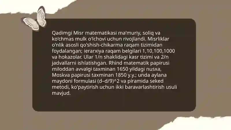 Matematikaning rivojlanish tarixi 3