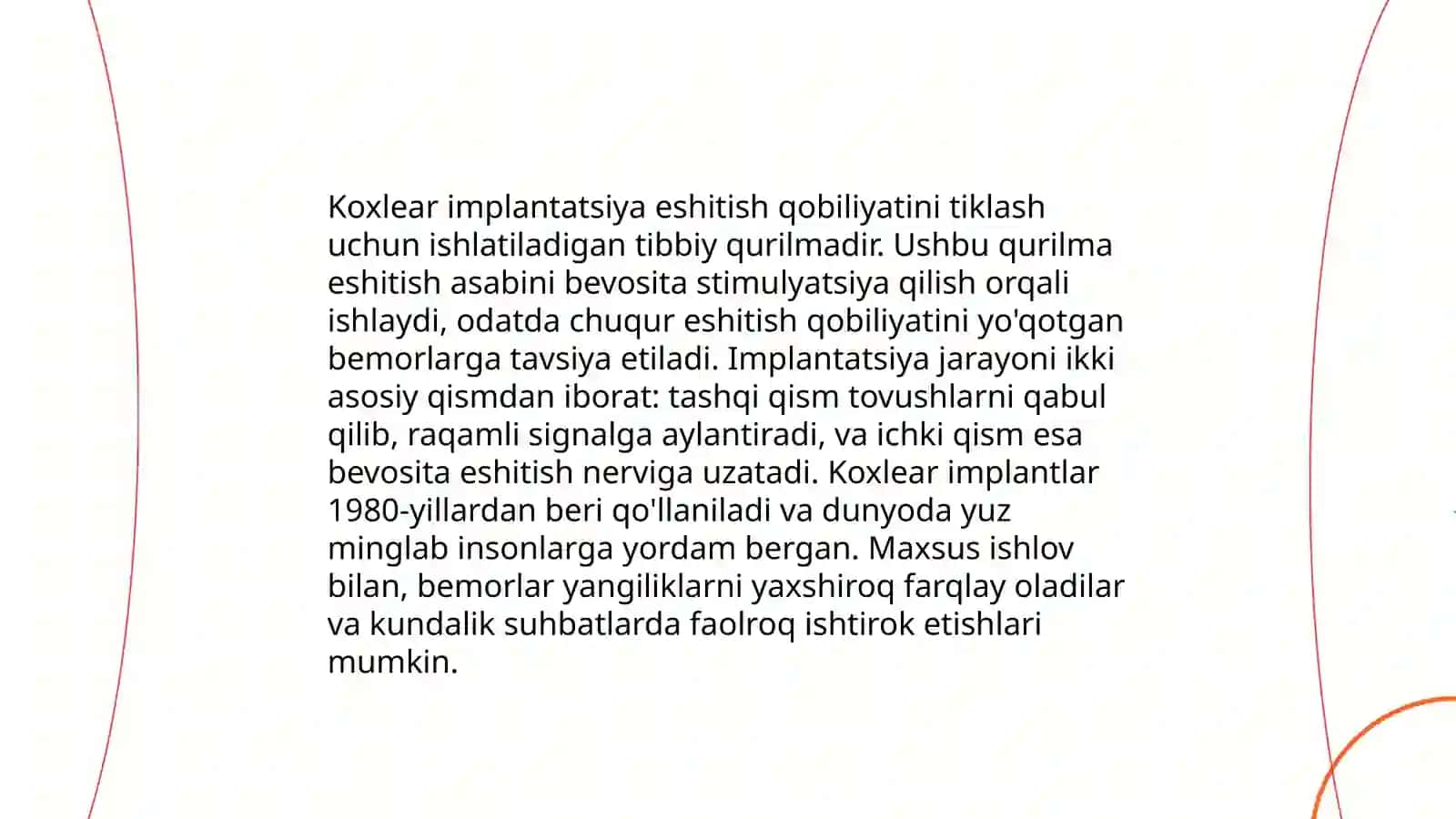 Koxlear Implantli Bolalar uchun Korreksion Islarlari 3