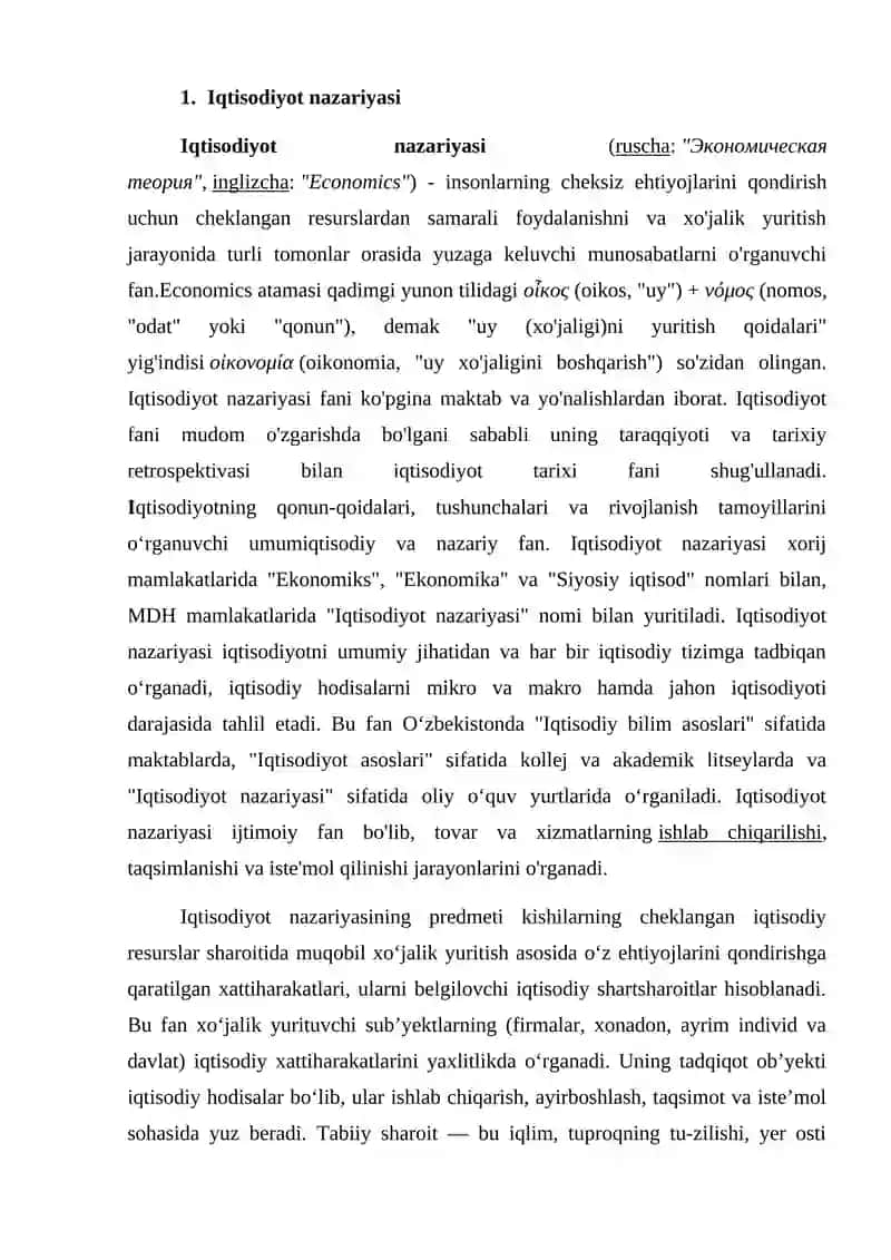 Iqtisodiyot nazariyasi 3