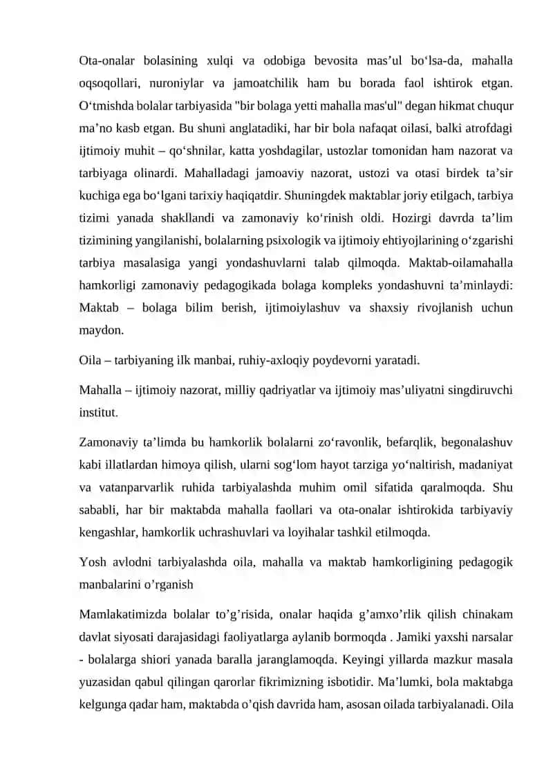 Oila, mahalla va maktabda milliy tarbiyani amalga oshirish 3