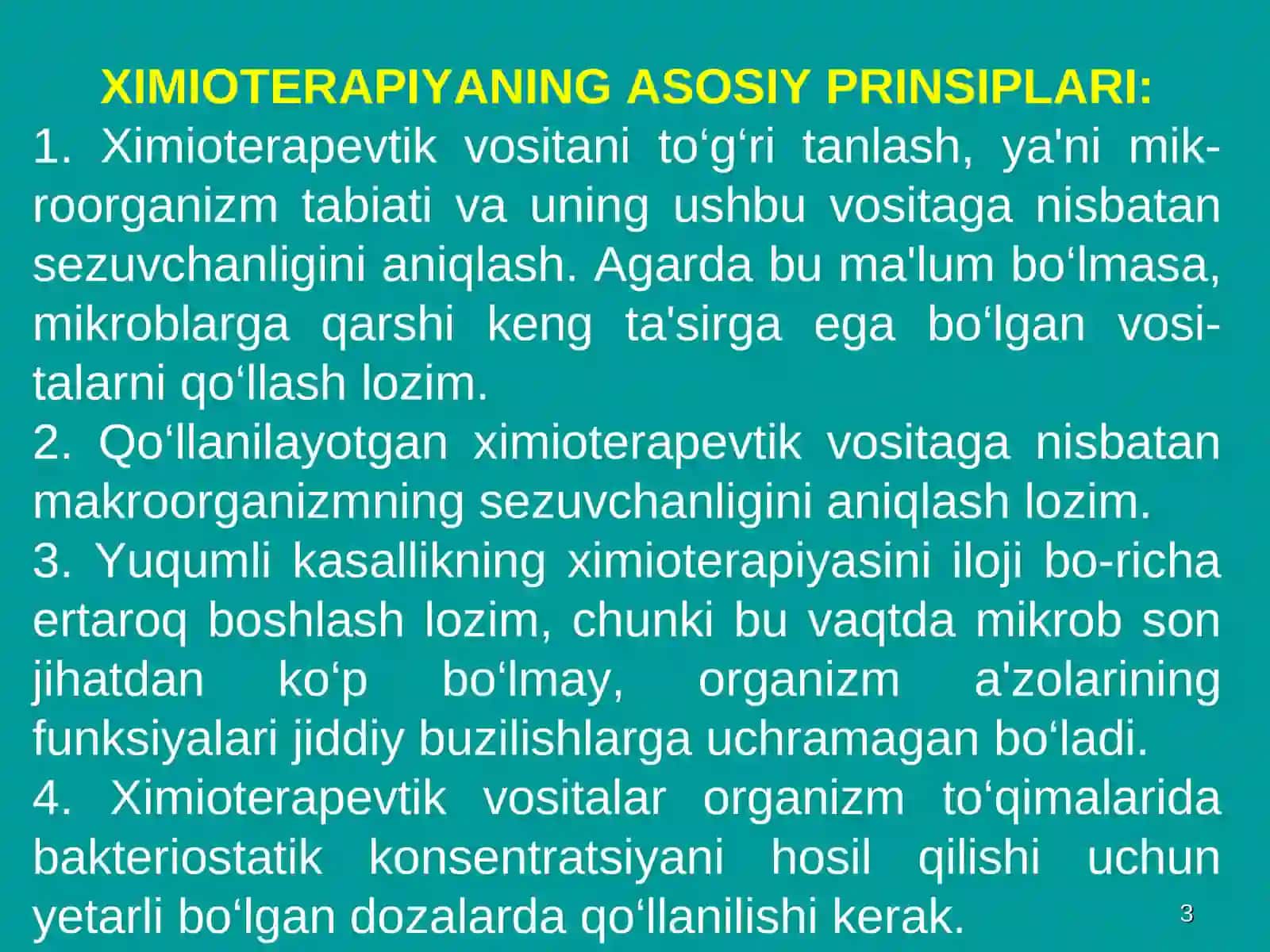 ANTIBAKTERIAL XIMIOTERAPEVTIK VOSITALAR ANTIBIOTIKLAR 3