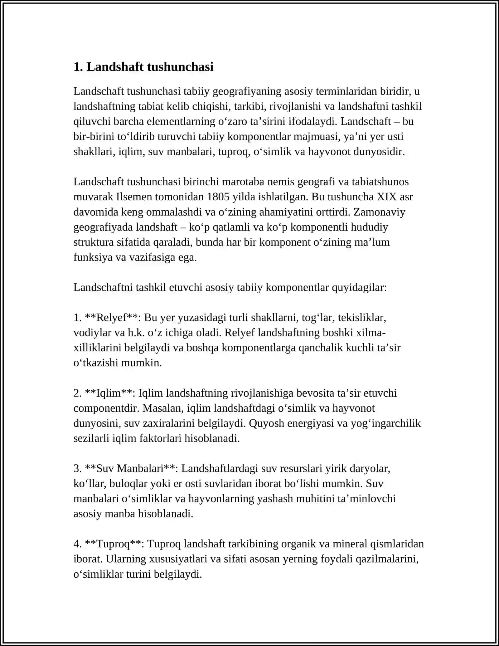 LANDSHAFTLARNING TIZIM SIFATIDAGI XUSUSIYATLARI 3