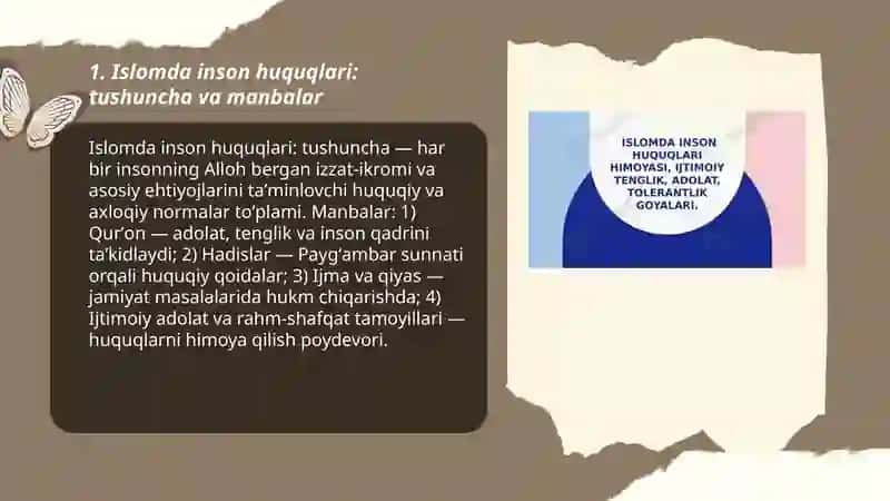 Islomda inson huquqlari 3