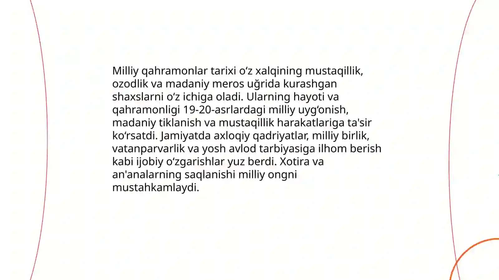 Milliy qahramonlar va hikoyalar asosida tarbiyalash dasturi 3