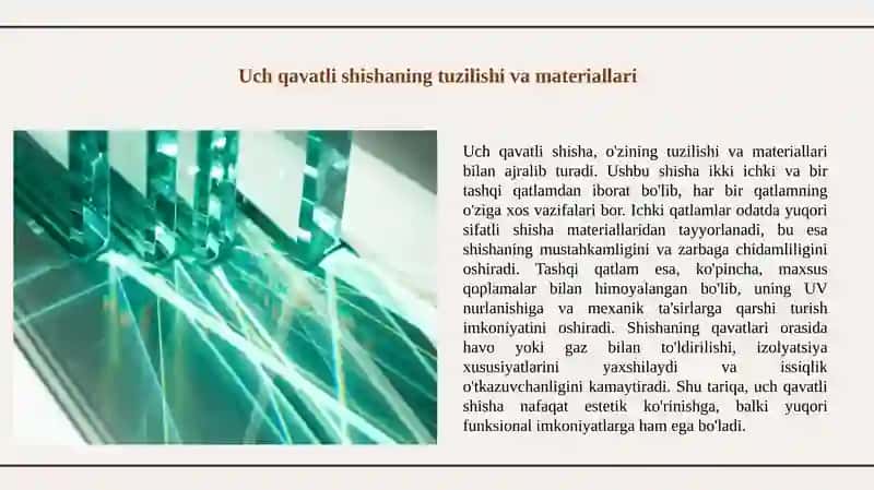 Uch qavatli shisha 3