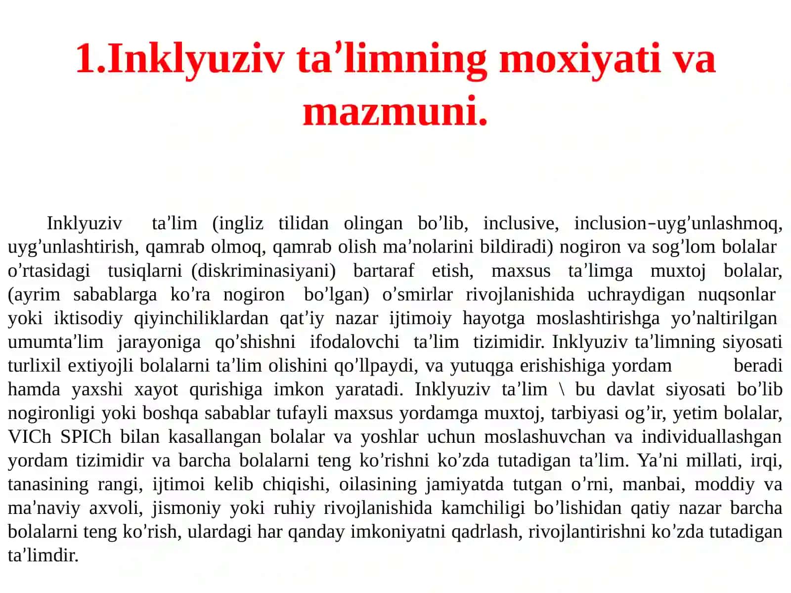 Inklyuziv ta’lim nazariyasi fanining vujudga kelishi va rivojlanishi 3