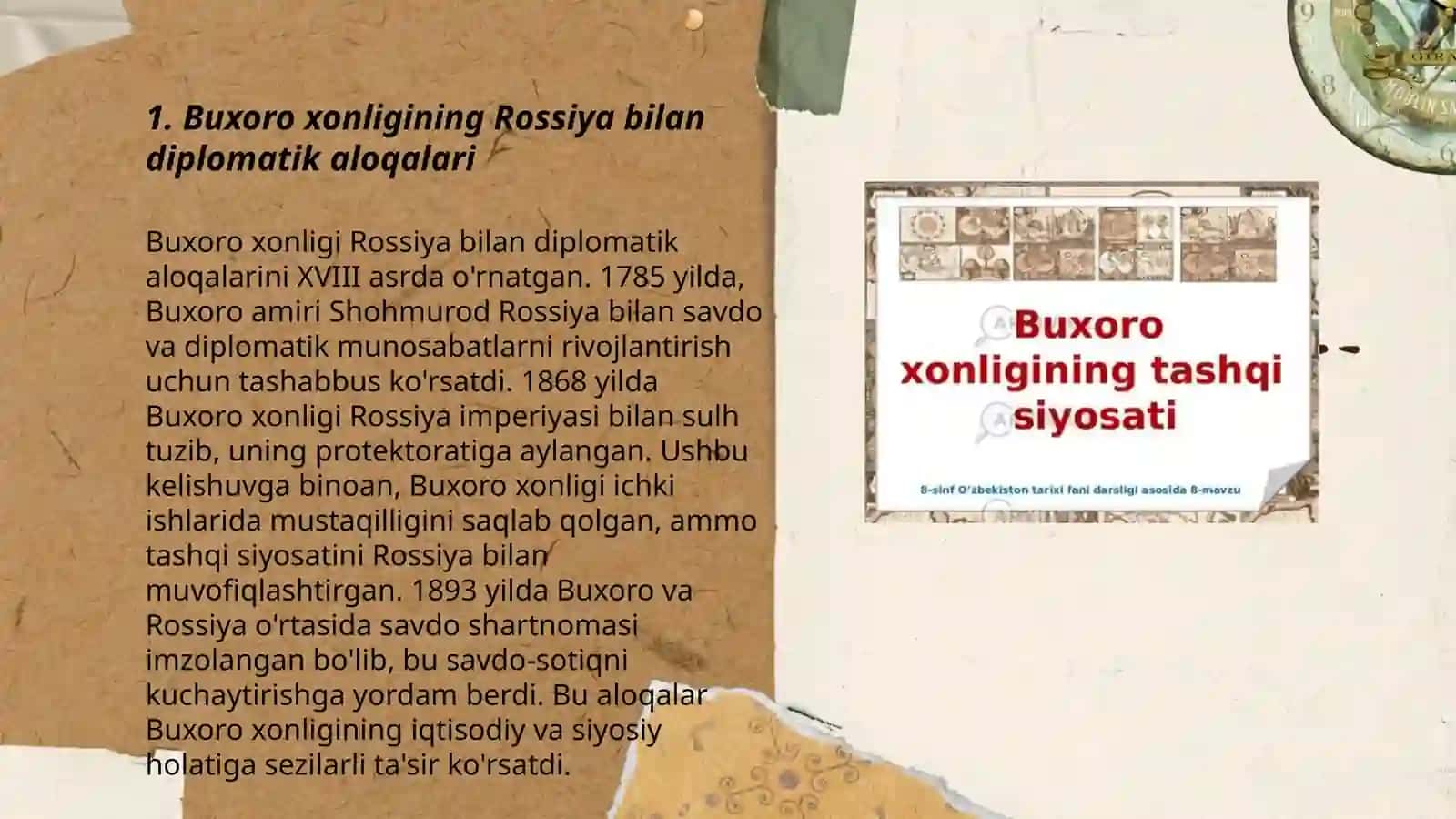 Buxoro xonligining tashqi siyosati 3