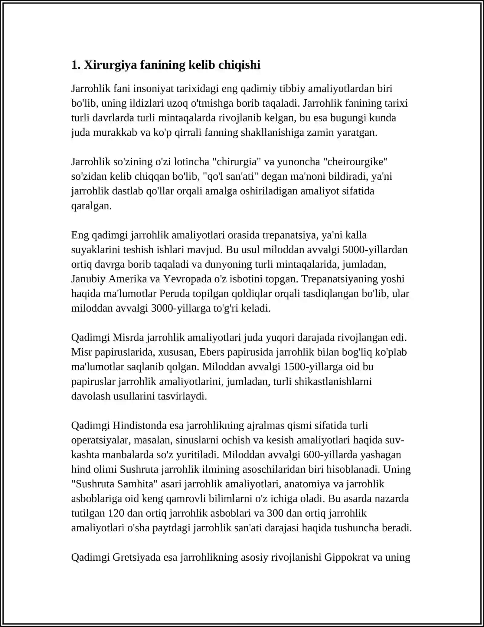 XIRURGIYA FANINI RIVOJLANISH TARIXI 3