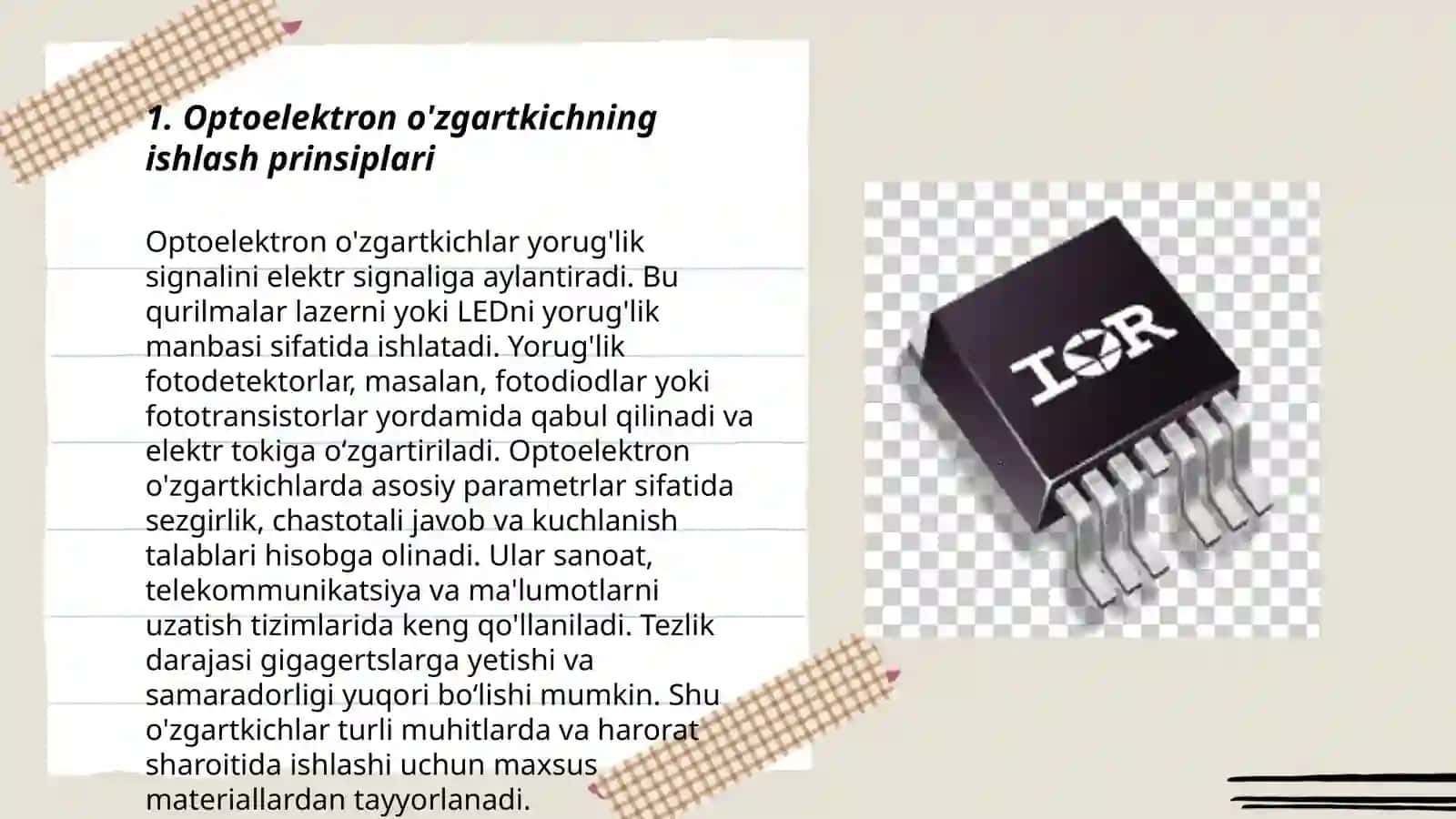 Optoelektron oʻzgartkich 3