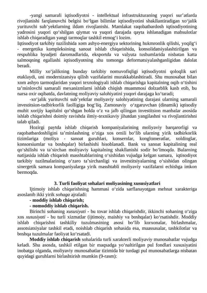 Davlatning moliyaviy salohiyati va uning xo‘jalik yurituvchi sub’yektlar moliyasi 3