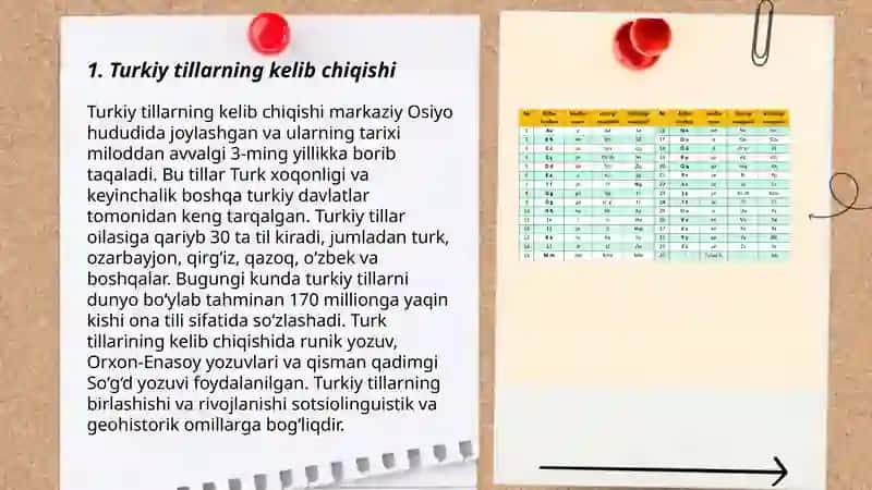 Turkiy tillarning kelib chiqishi (Ózbek tili tarixi) 3