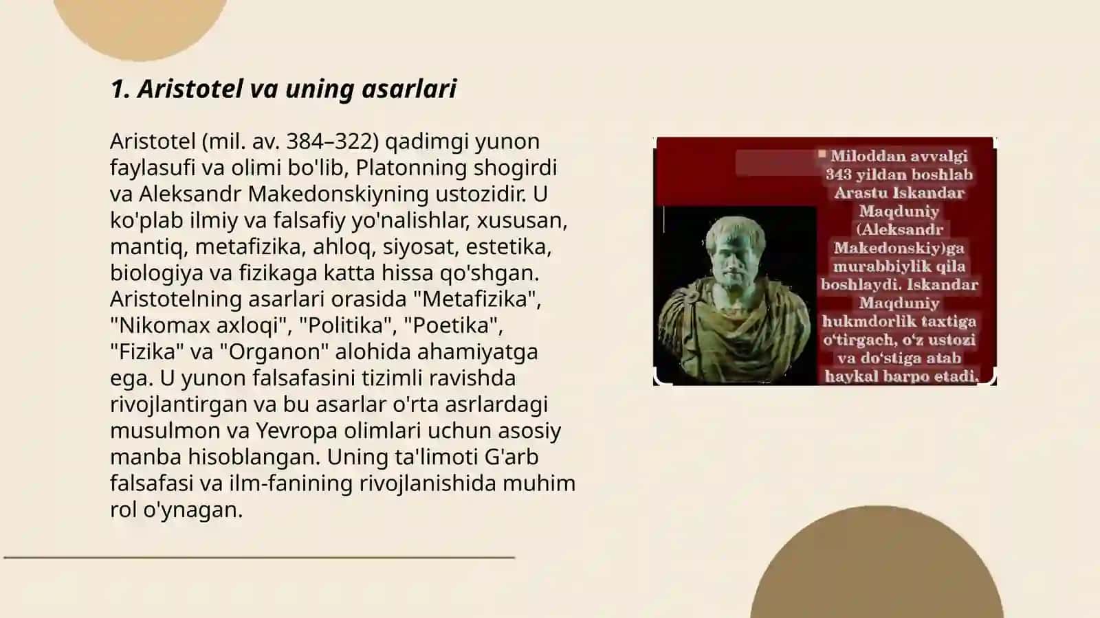 Aristotelning Poetika asari haqida tushuncha 3