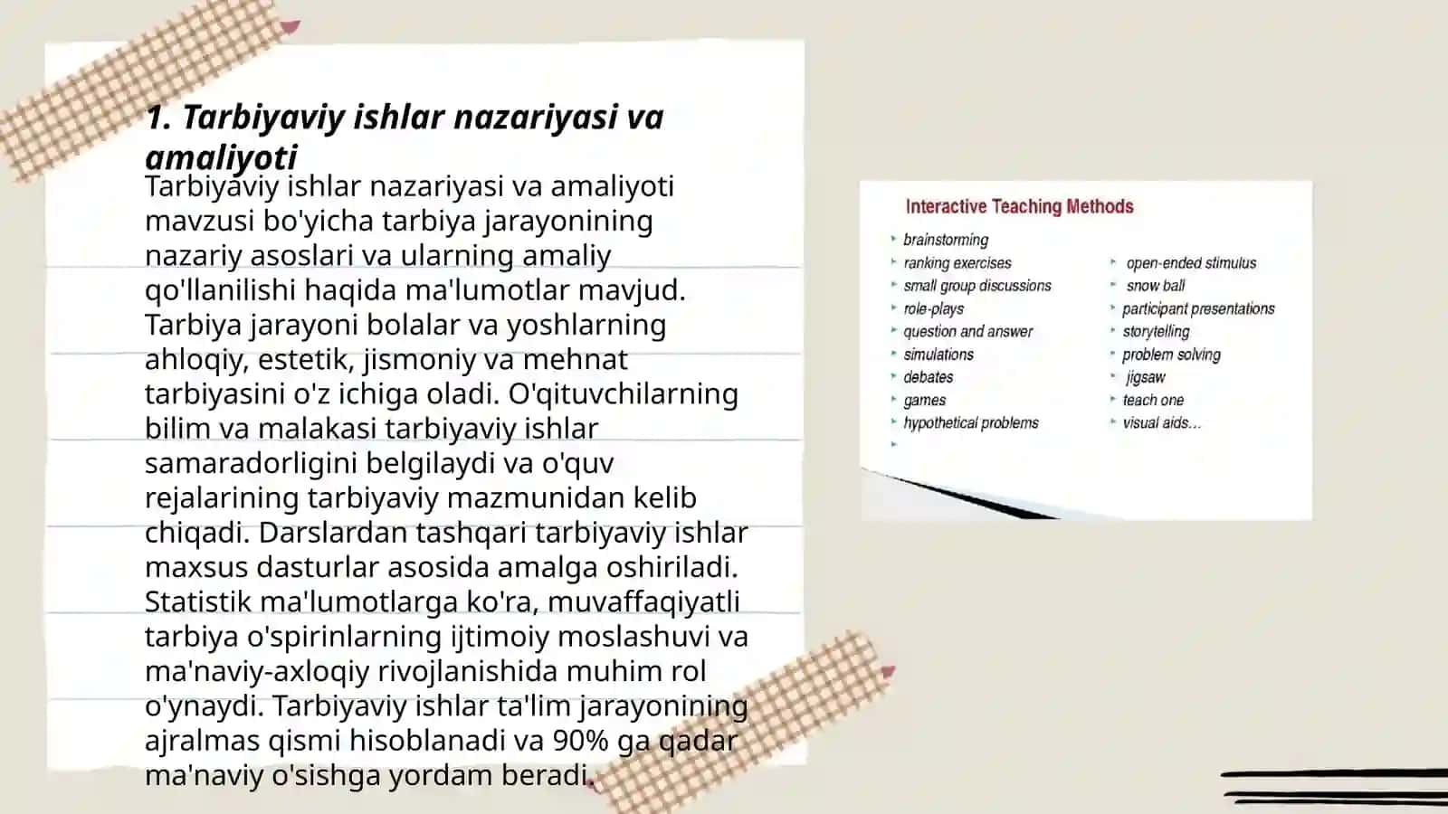 Tarbiyaviy ishlar metodikasi fanining maqsad va vazifalari 3