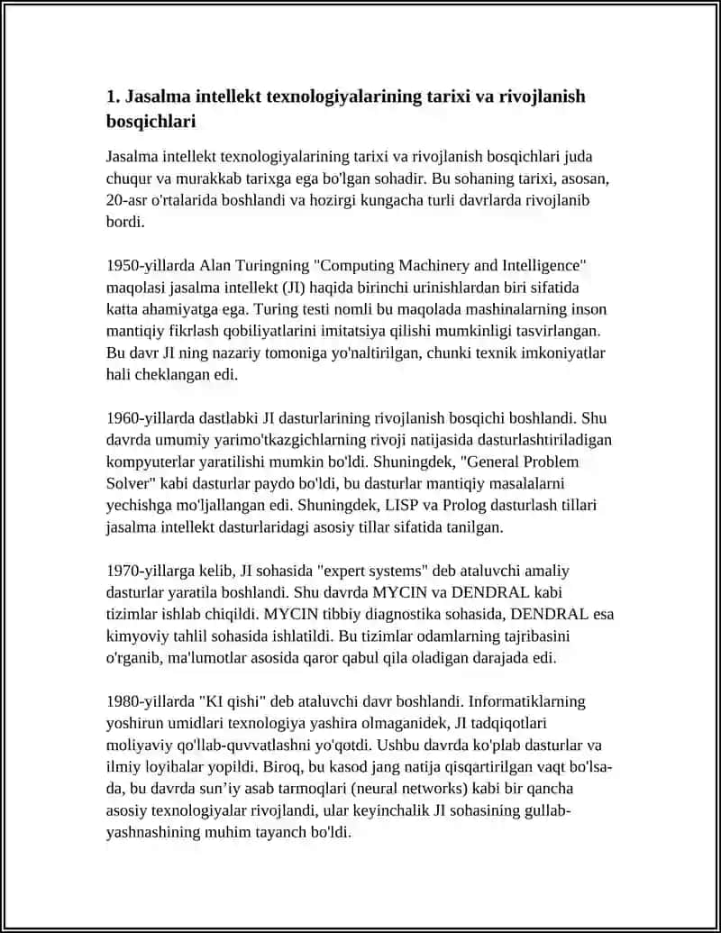 JASALMA INTELLEKT TEXNOLOGIYASININ RAWAJLANIW BARSI 3
