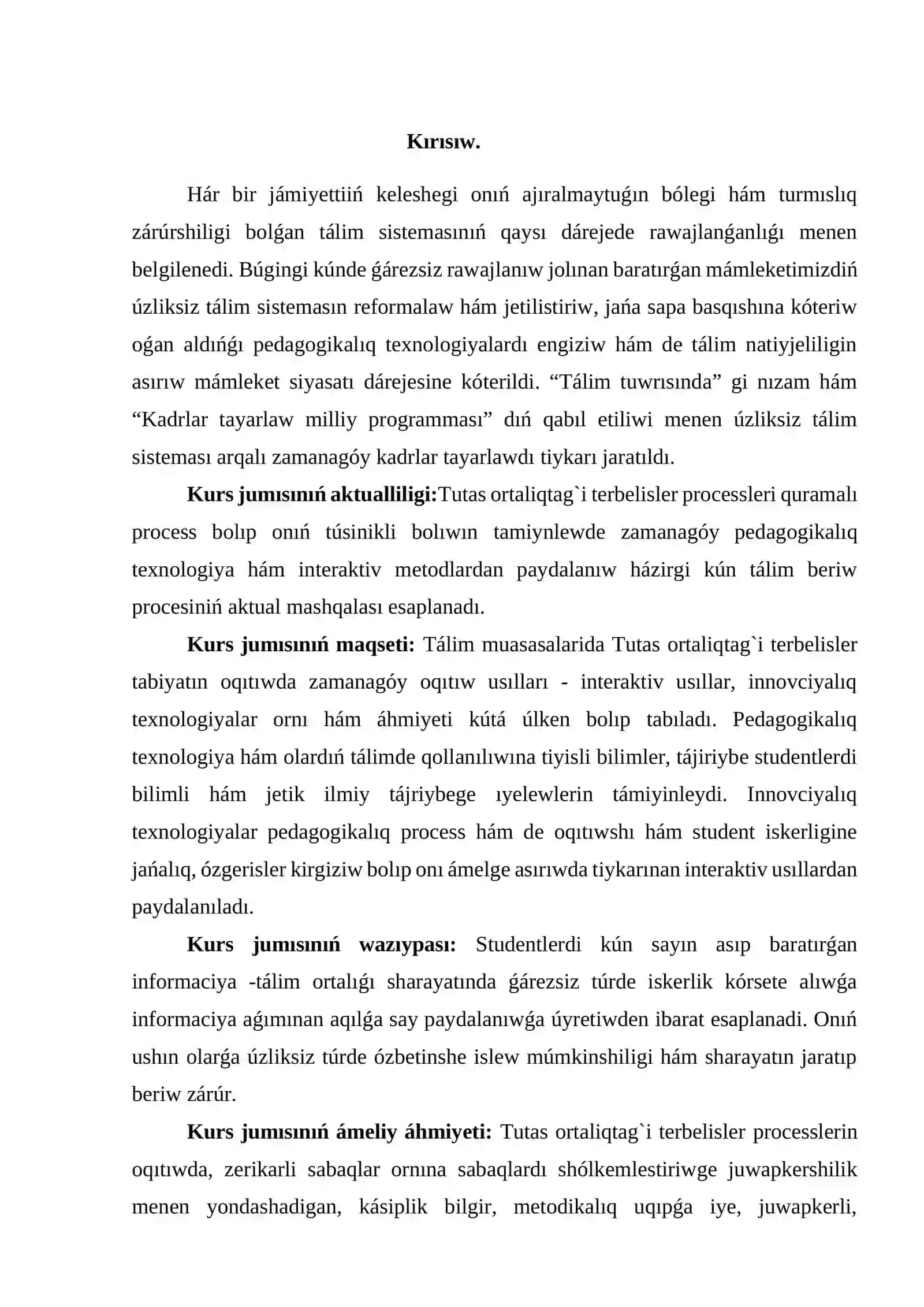Fizika hám astronomiya oqıtıw metodikası qánigeligi 3A-kurs 3