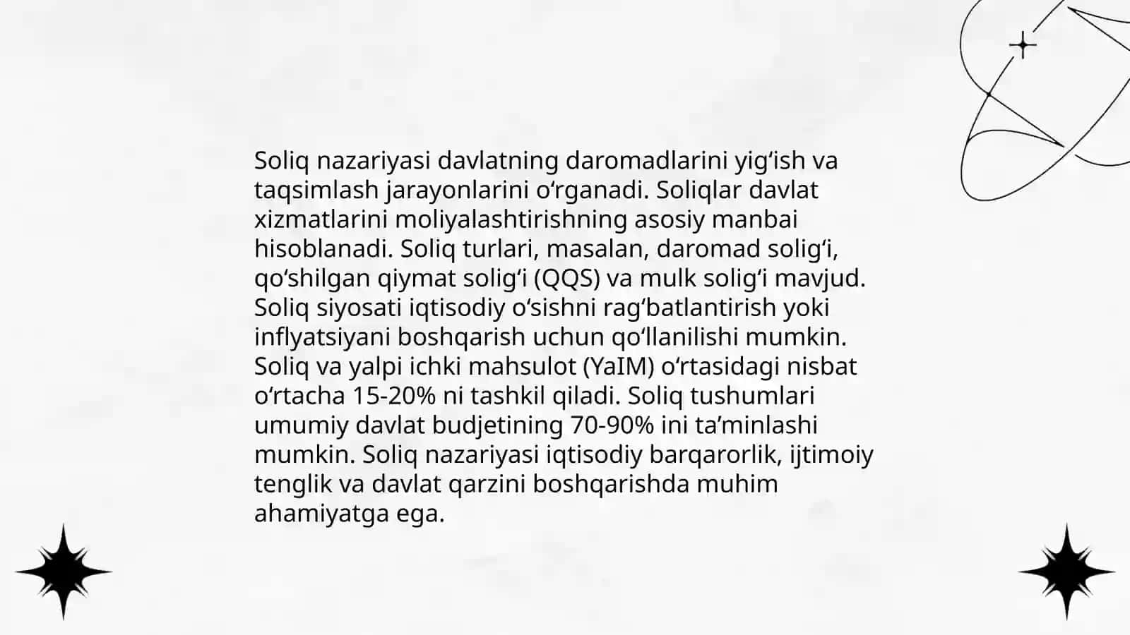 Soliq va soliqqa tortish fanining predmeti va oʻrganish usullari 3