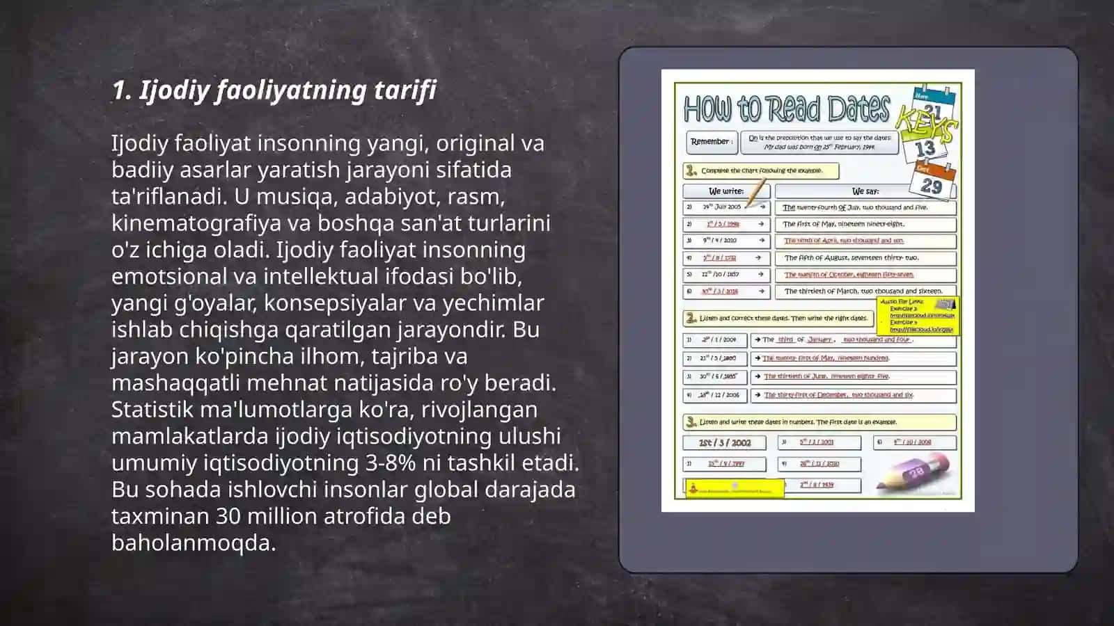 Ijodiy faoliyat tushunchasi va uning ahamiyati 3