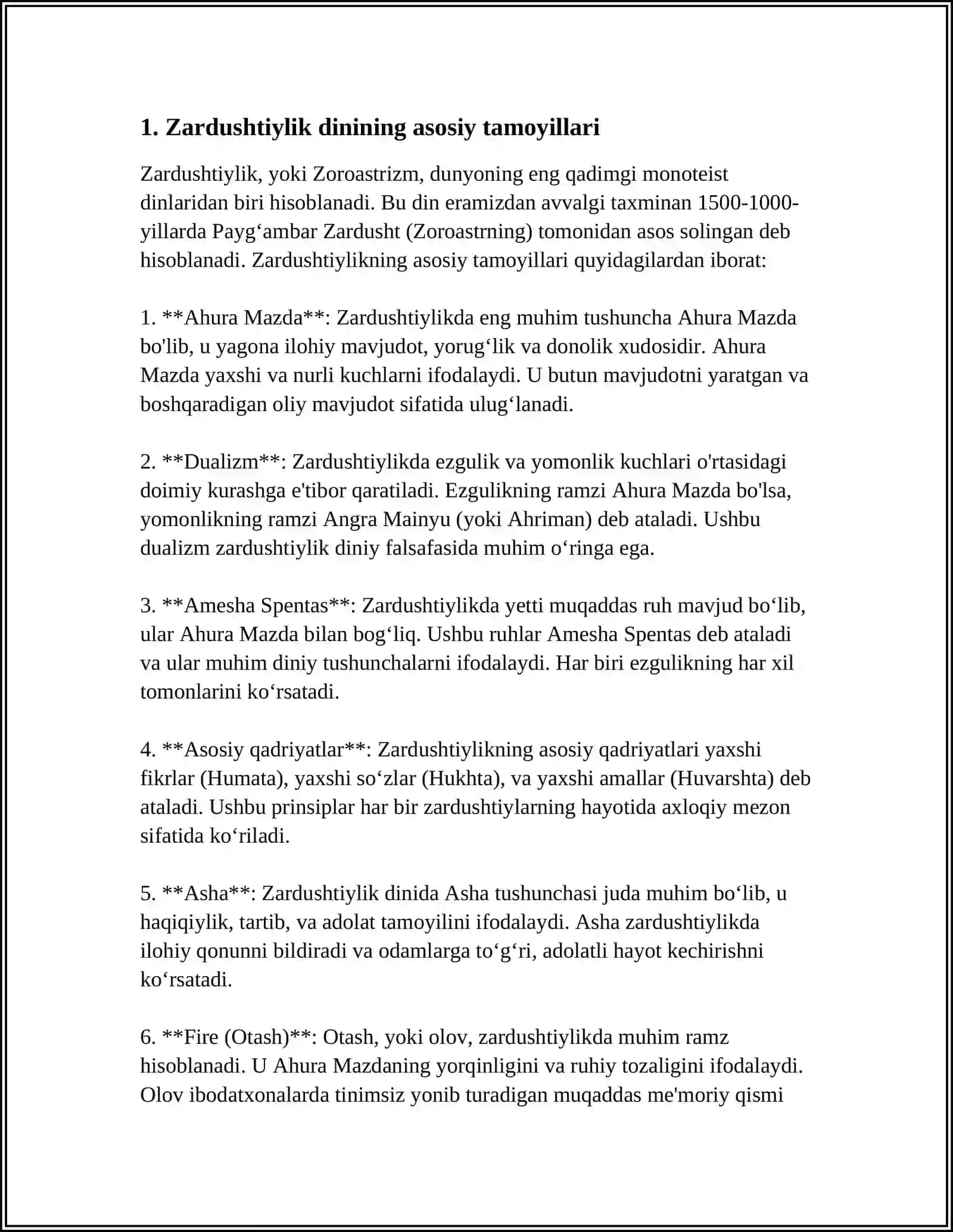 ZARDUSHTIYLIKNING TEOLOGIK TIZIMI VA DINIY MAROSIMLARI 3