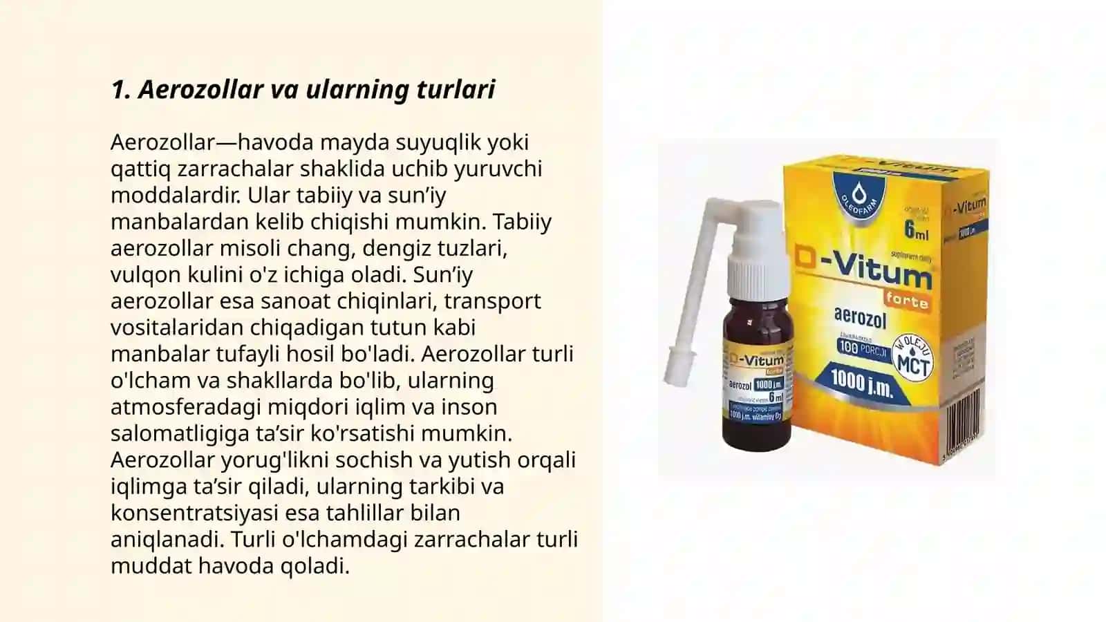 Aerozollar va ineksiyalar 3