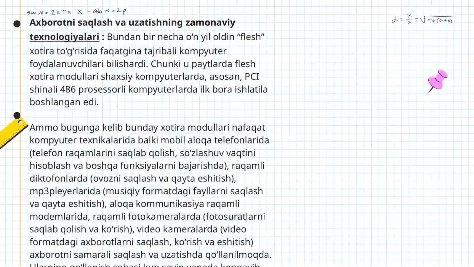 Axborotni saqlash, ishlov berish va himoyalashning zamonaviy texnologiyalari 3