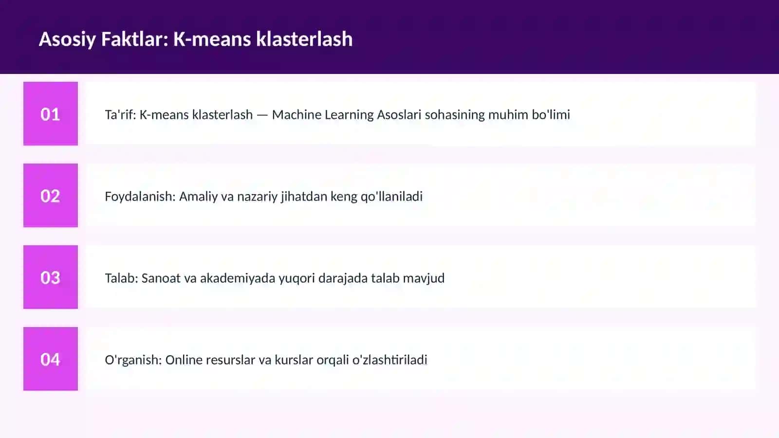 AI | MACHINE LEARNING ASOSLARI 3