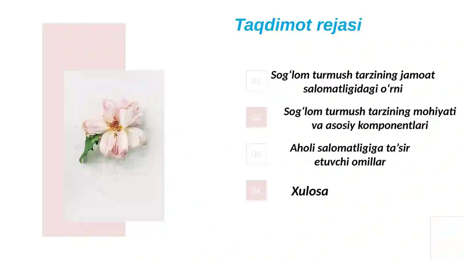 Aholi orasida turmush tarzini targʻib etish 3