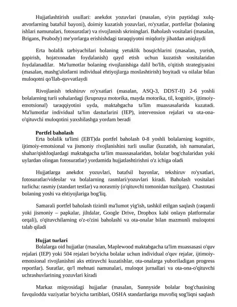 Bolalar tarbiyachilari uchun hujjatlar 3
