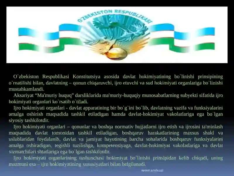 O`zbekiston Respublikasi Vazirlar Mahkamasi 3