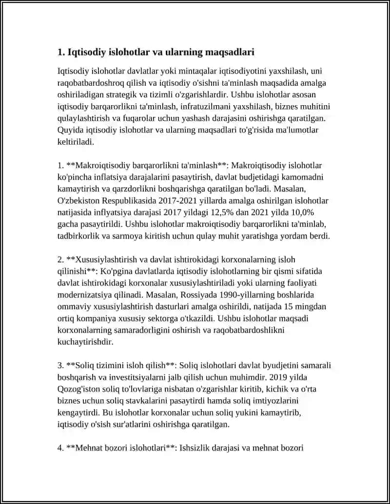 IQTISODIYOT ISLOHOTLAR, XUSUSIY MULKCHILIKNING SHAKLLANISHI 3