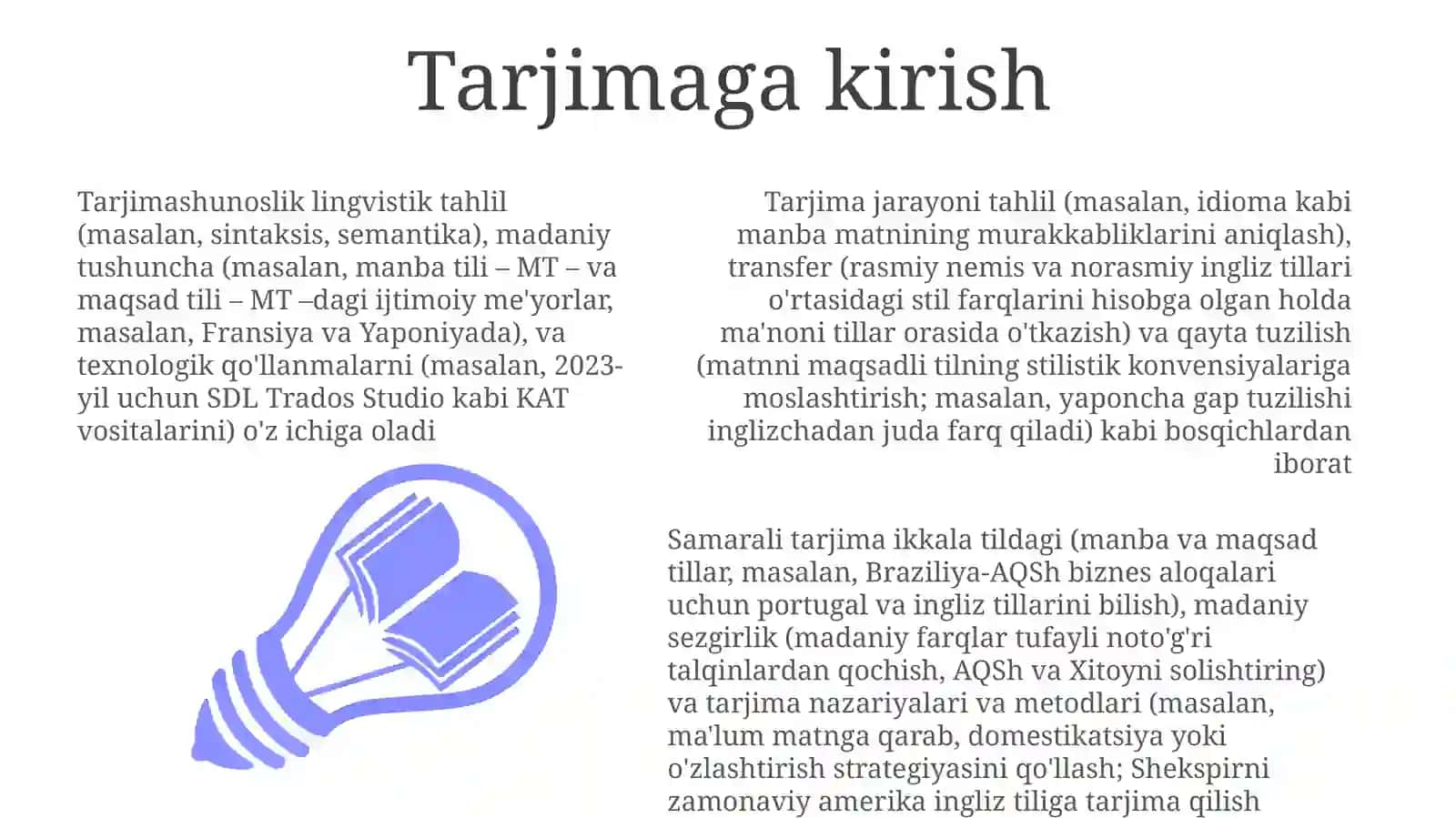 Tarjimaga kirish 3