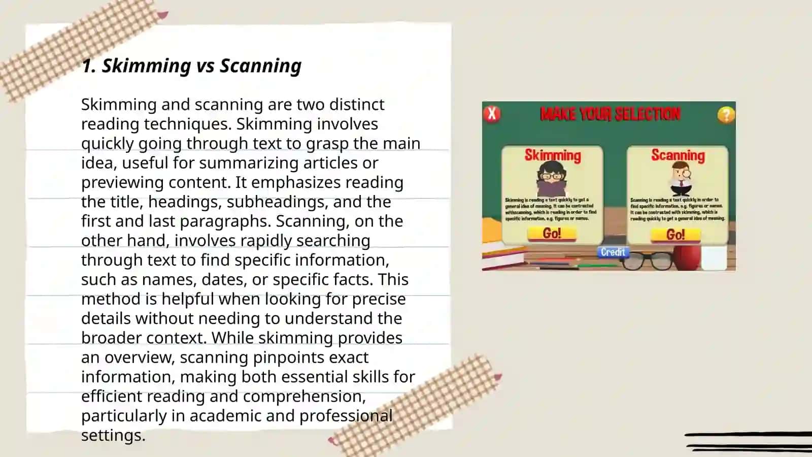 Scanning in IELTS reading 3