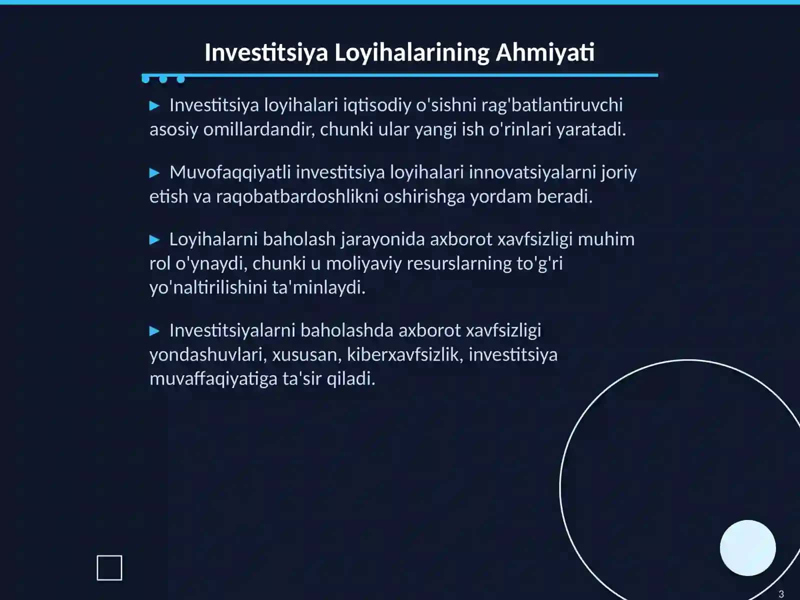 Investitsiya Loyihalarini Baholashda Axborot Xavfsizligi va Kibertahdidlar Ta'siri 3