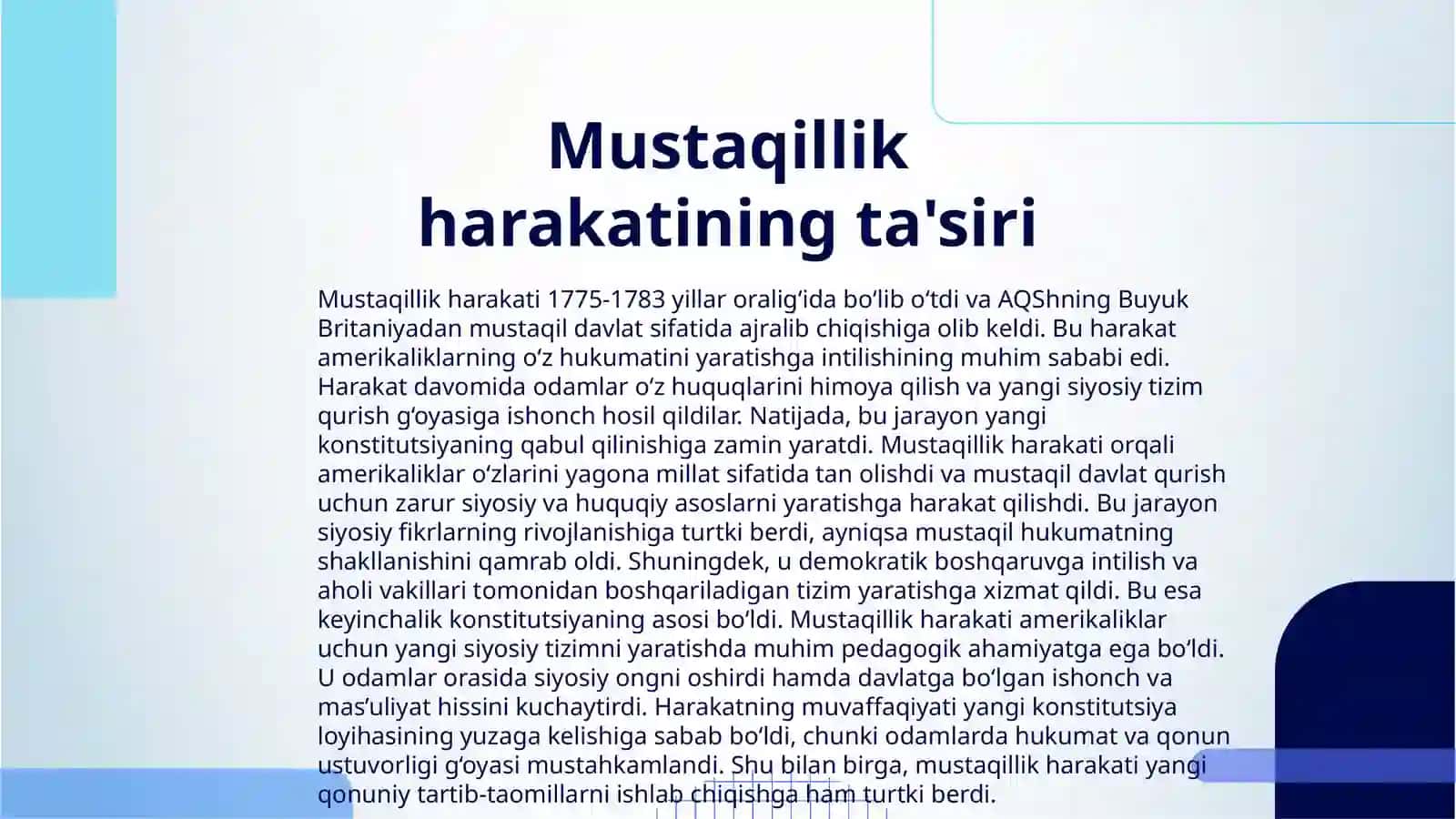 AQSH KONSTITUTSIYASINING TUZULISHI 3