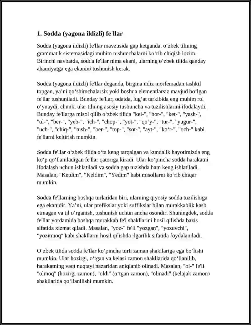 FELLARNING TUZULISHIGA KORA TURLARI 3